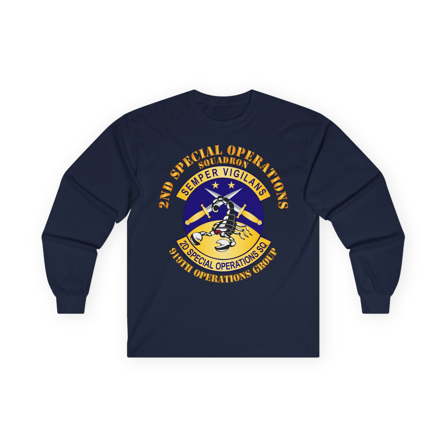 Unisex Ultra Cotton Long Sleeve Tee - USAFSOF - 2nd Special Operations Squadron - 919th Operations Group
