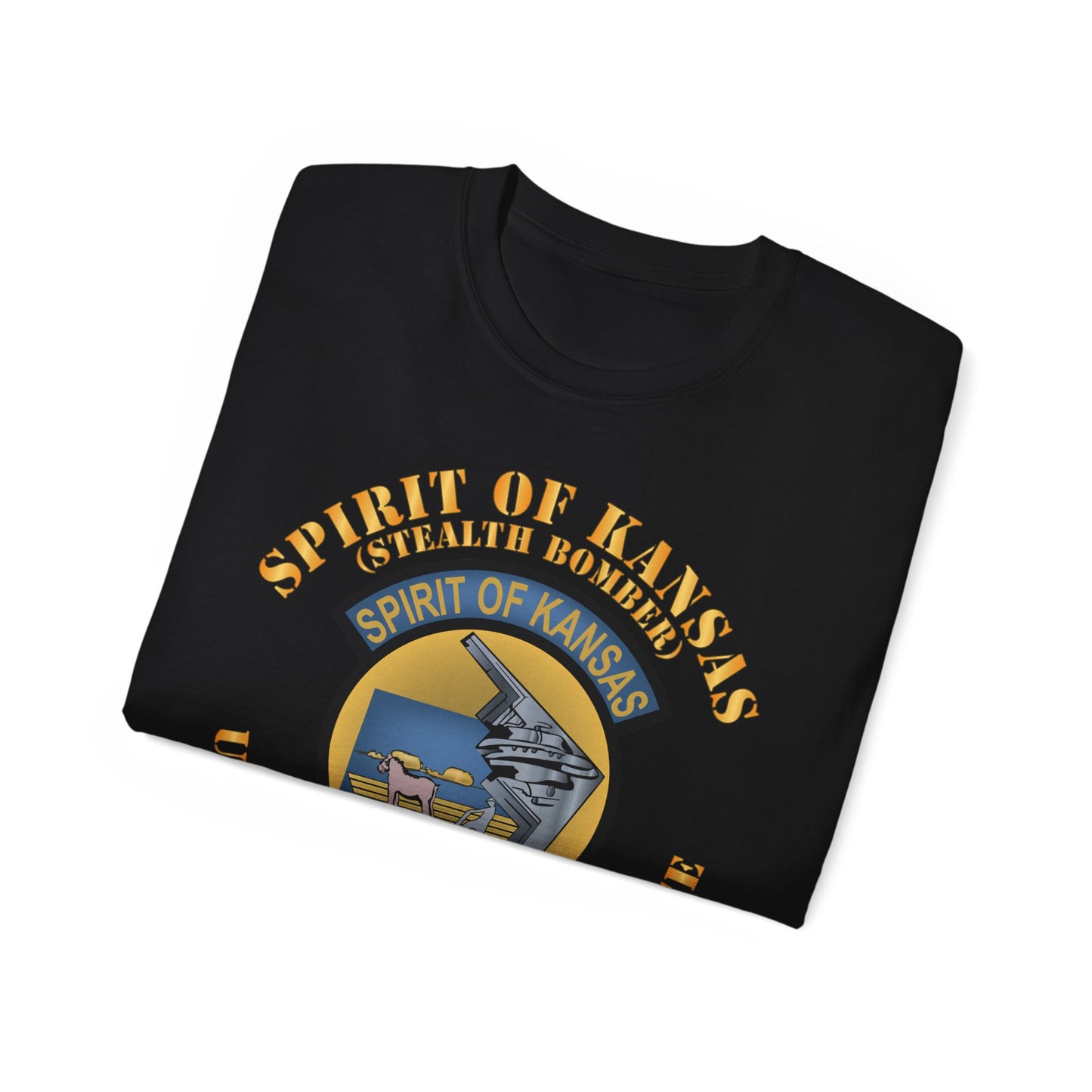 Unisex Ultra Cotton Tee -USAF - B2 - Spirit of Kansas - Stealth Bomber X 300