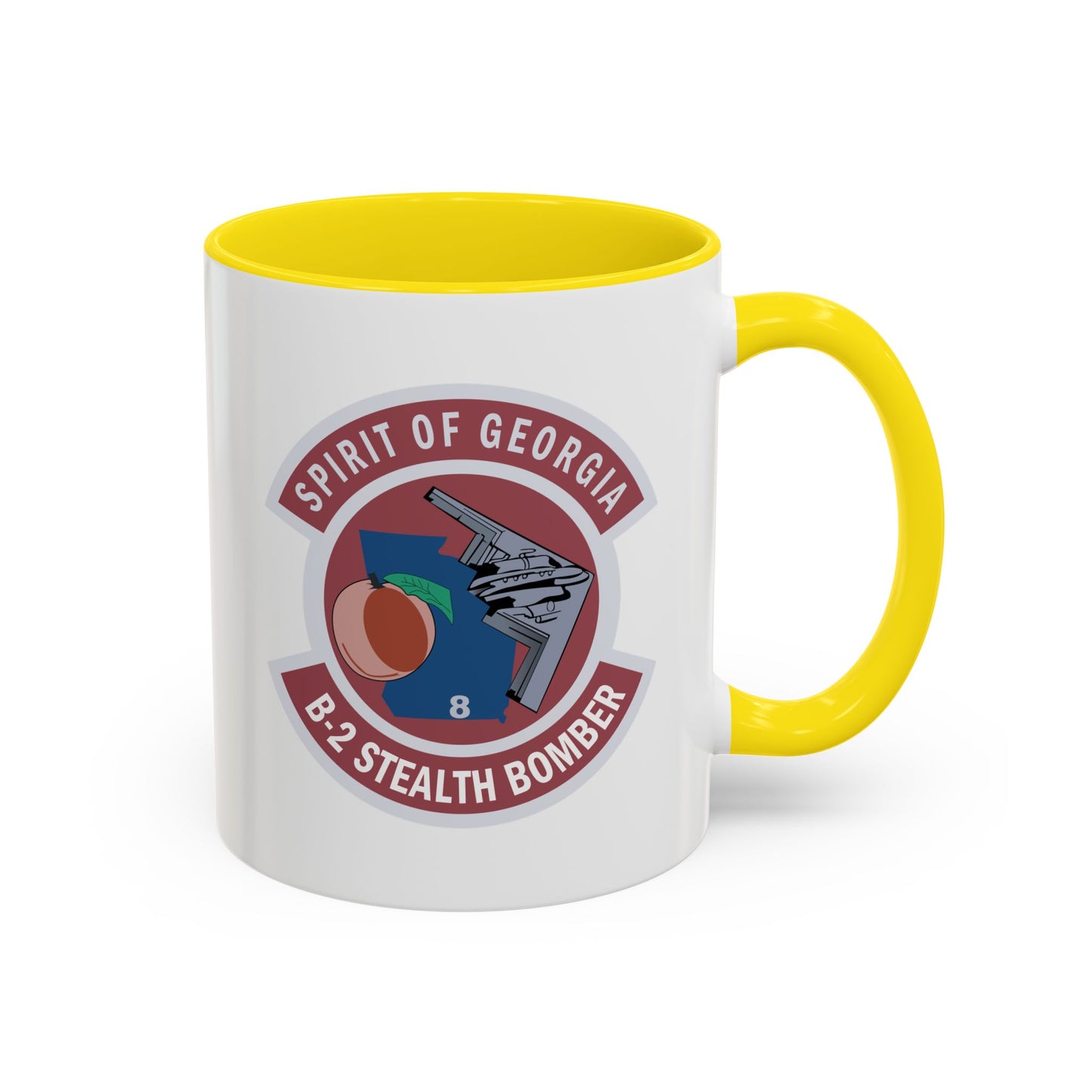 Accent Coffee Mug (11oz & 15oz) - USAF - B2 - Spirit of Georgia - Stealth Bomber wo txt X 300