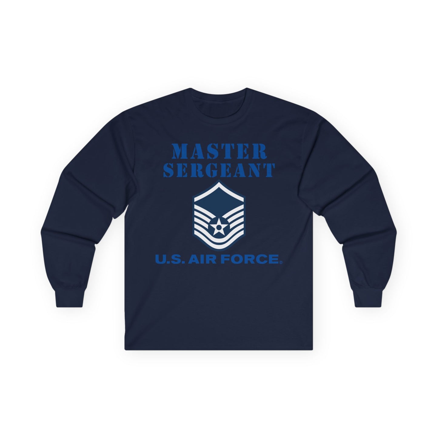Unisex Ultra Cotton Long Sleeve Tee - USAF - Master Sergeant (E7a) - 2020 - US Air Force w Text X 300