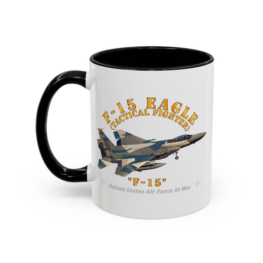 Accent Coffee Mug (11oz & 15oz) - USAF - F15 Eagle - F15