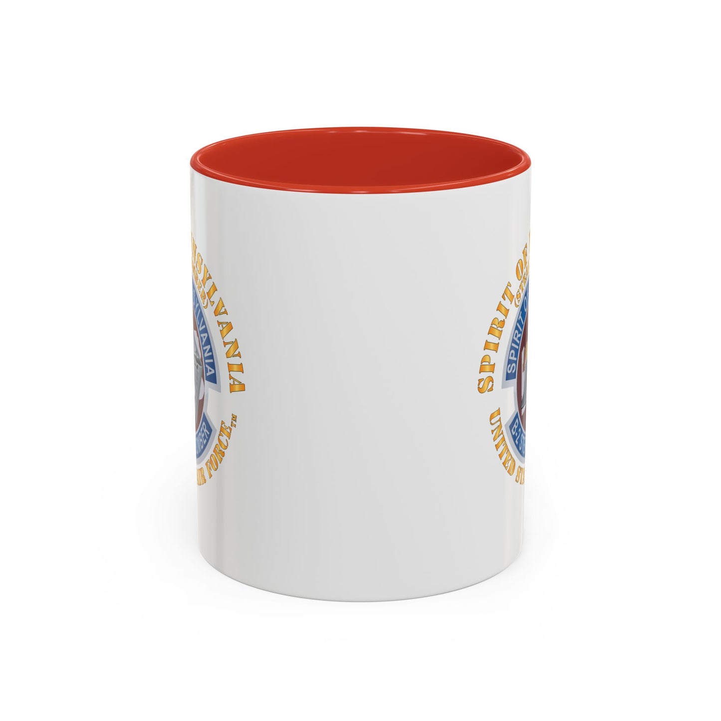 Accent Coffee Mug (11oz & 15oz) - USAF - B2 - Spirit of Pennsylvania Stealth Bomber X 300
