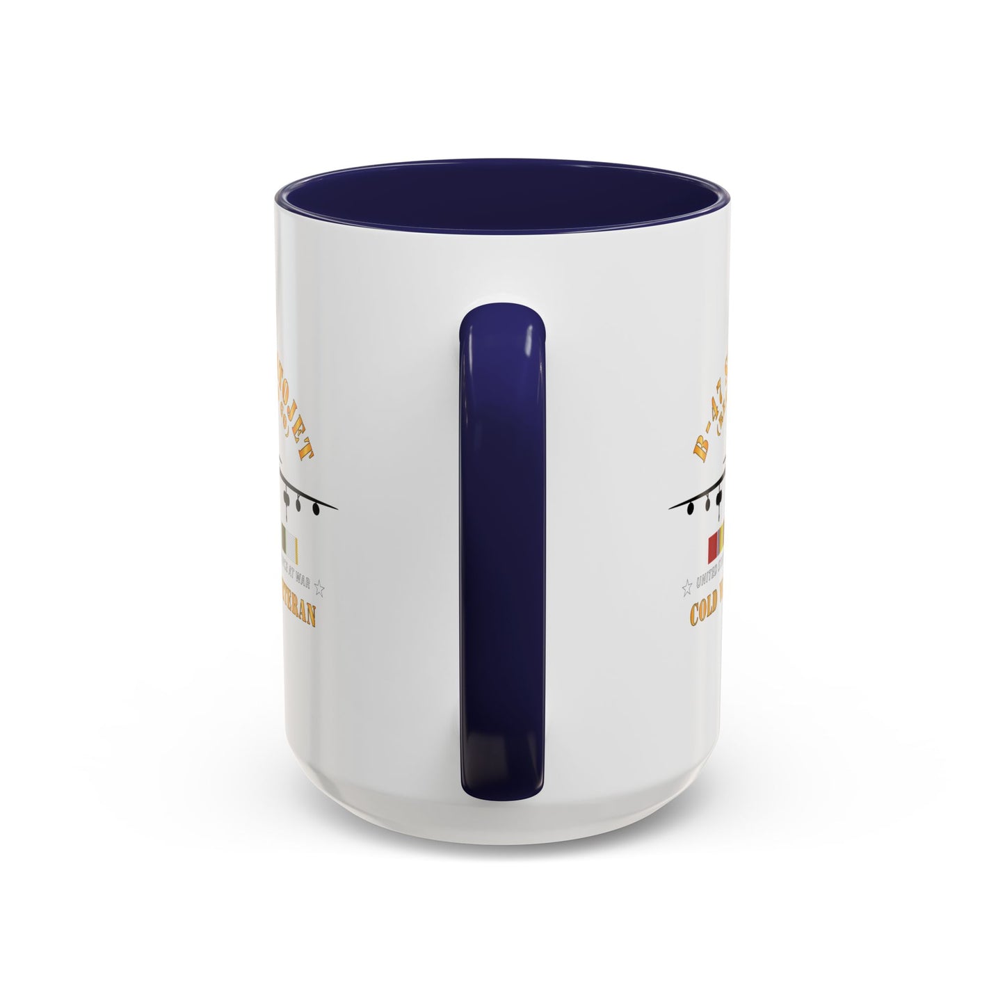 Accent Coffee Mug (11oz & 15oz) - USAF - B-47 Stratojet - Ready to Go - Silhouette - Cold War Veteran X 300