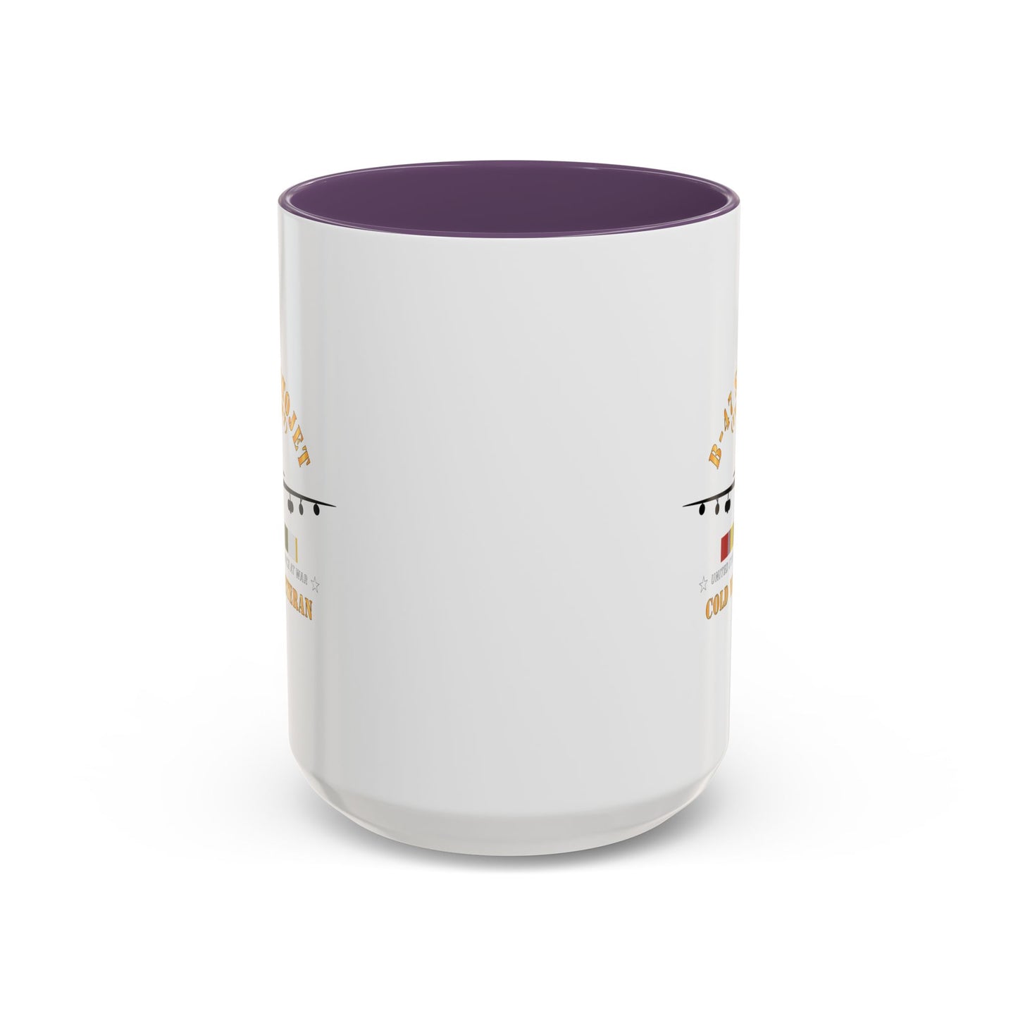Accent Coffee Mug (11oz & 15oz) - USAF - B-47 Stratojet - In Flt - Silhouette - Cold War Veteran X 300