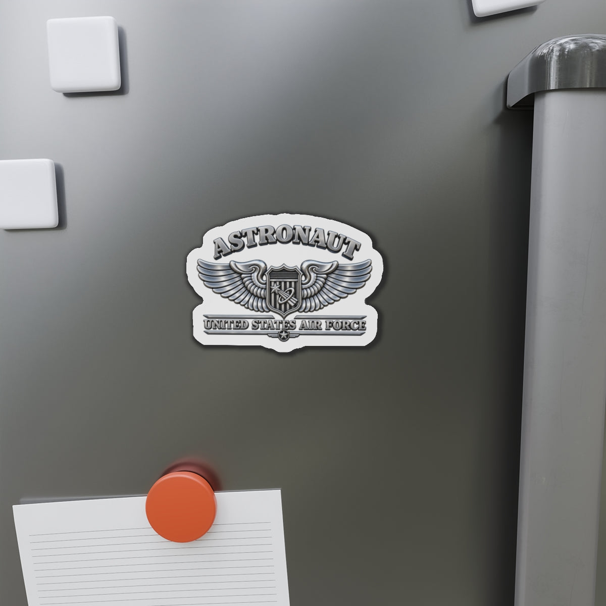 Die-Cut Magnet - USAF - Basic Astronaut Badge - United States Air Force - 3D - Enhanced