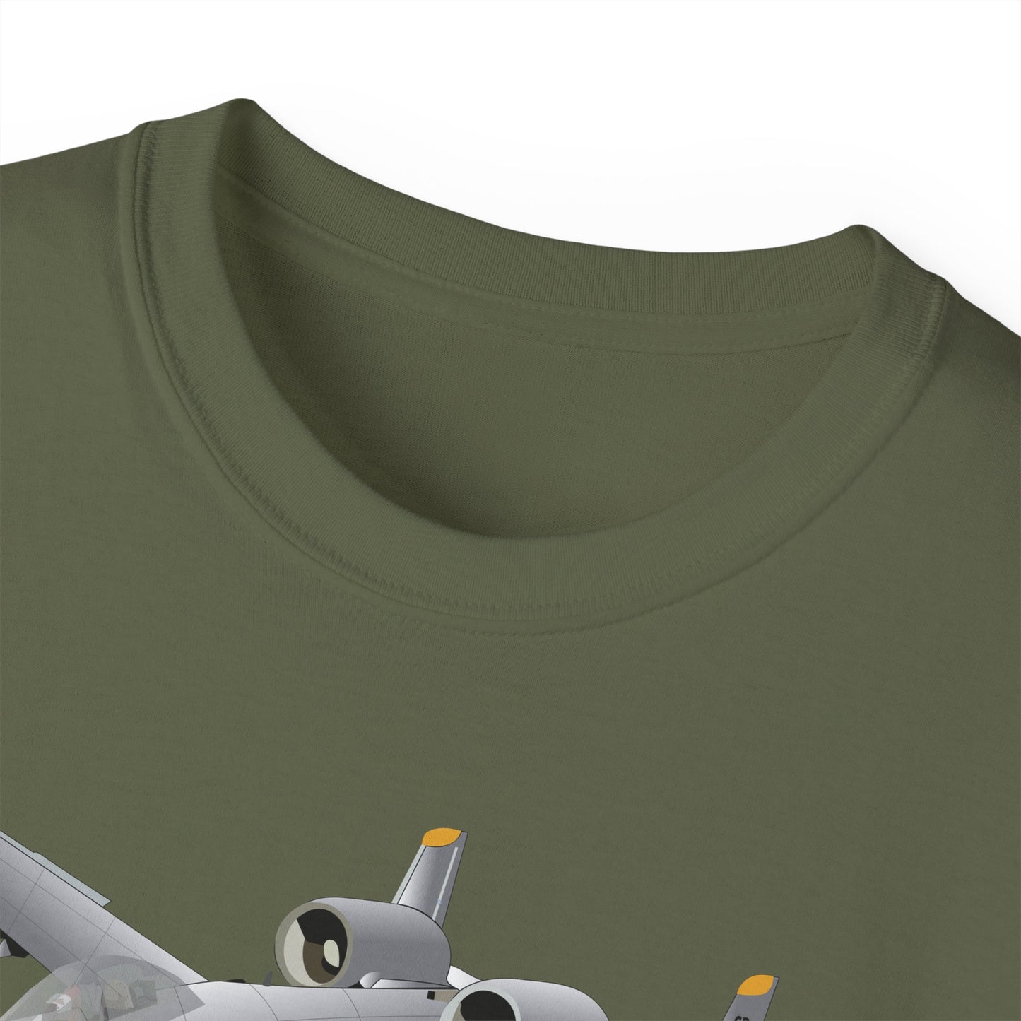 Unisex Ultra Cotton Tee - Aircraft - A10 - Front - Top - Oblique X 300