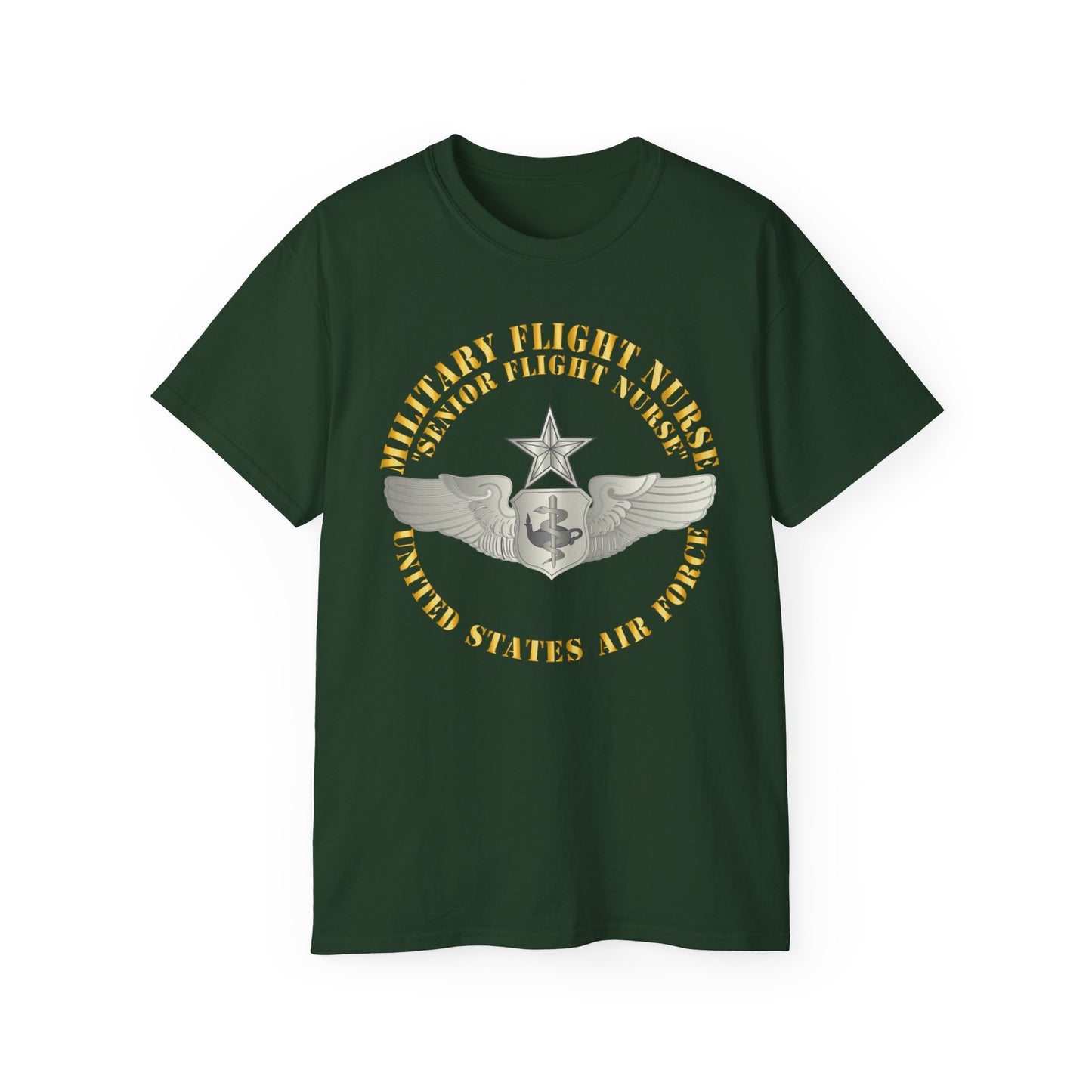 Unisex Ultra Cotton Tee - USAF - Military Flight Nurse - Flight Nurse - Senior