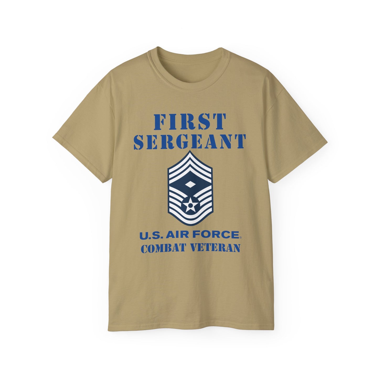 Unisex Ultra Cotton Tee - USAF - First Sergeant (E9b) - 2020 - Combat Veteran
