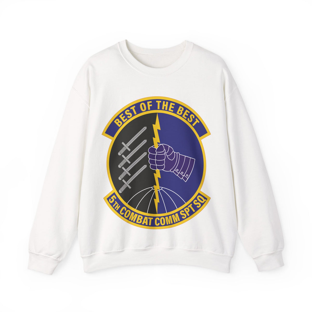Crewneck Sweatshirt - USAF - 5th Combat Communications Support Sq wo txt X 300