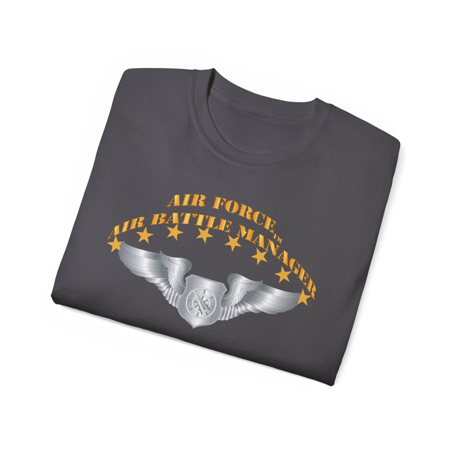 Unisex Ultra Cotton Tee - USAF - Air Battle Manager - Basic Wings X 300
