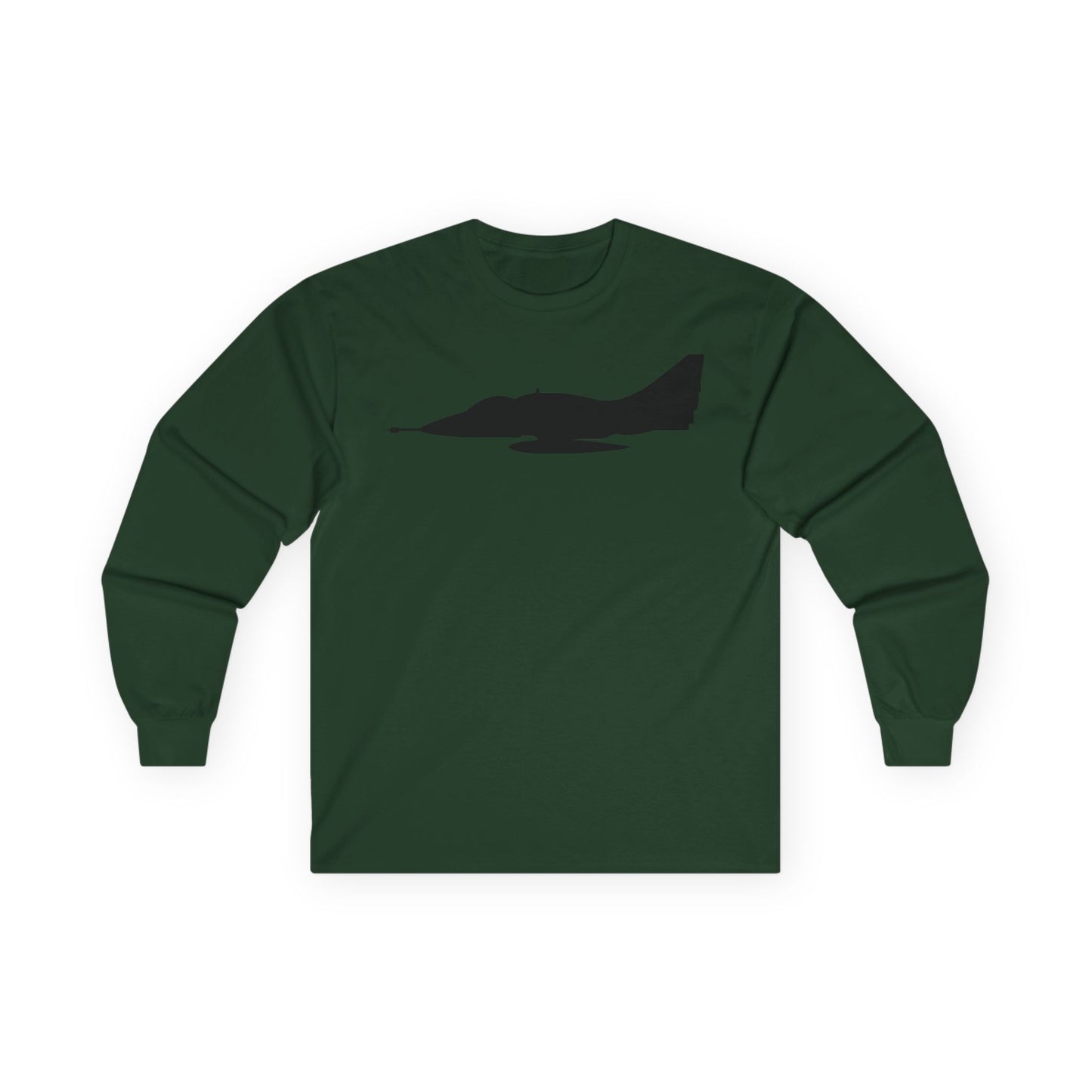 Unisex Ultra Cotton Long Sleeve Tee - Aircraft - A-4 SkyHawk - Silhouette X 300