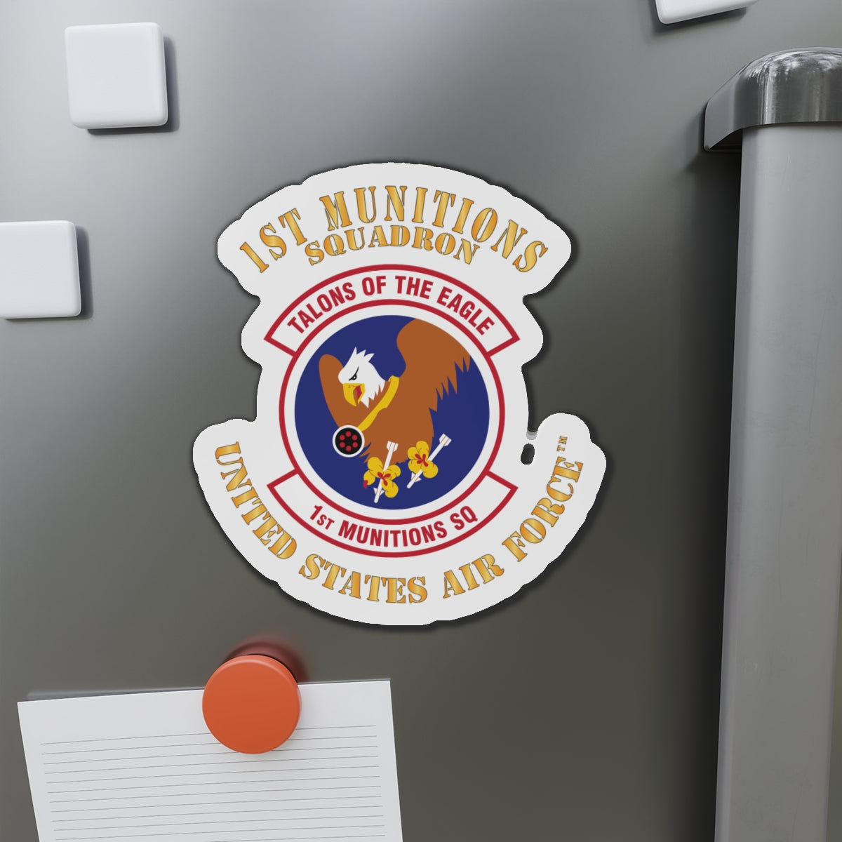 Die-Cut Magnet - USAF - 1st Munitions Squadron (ACC)