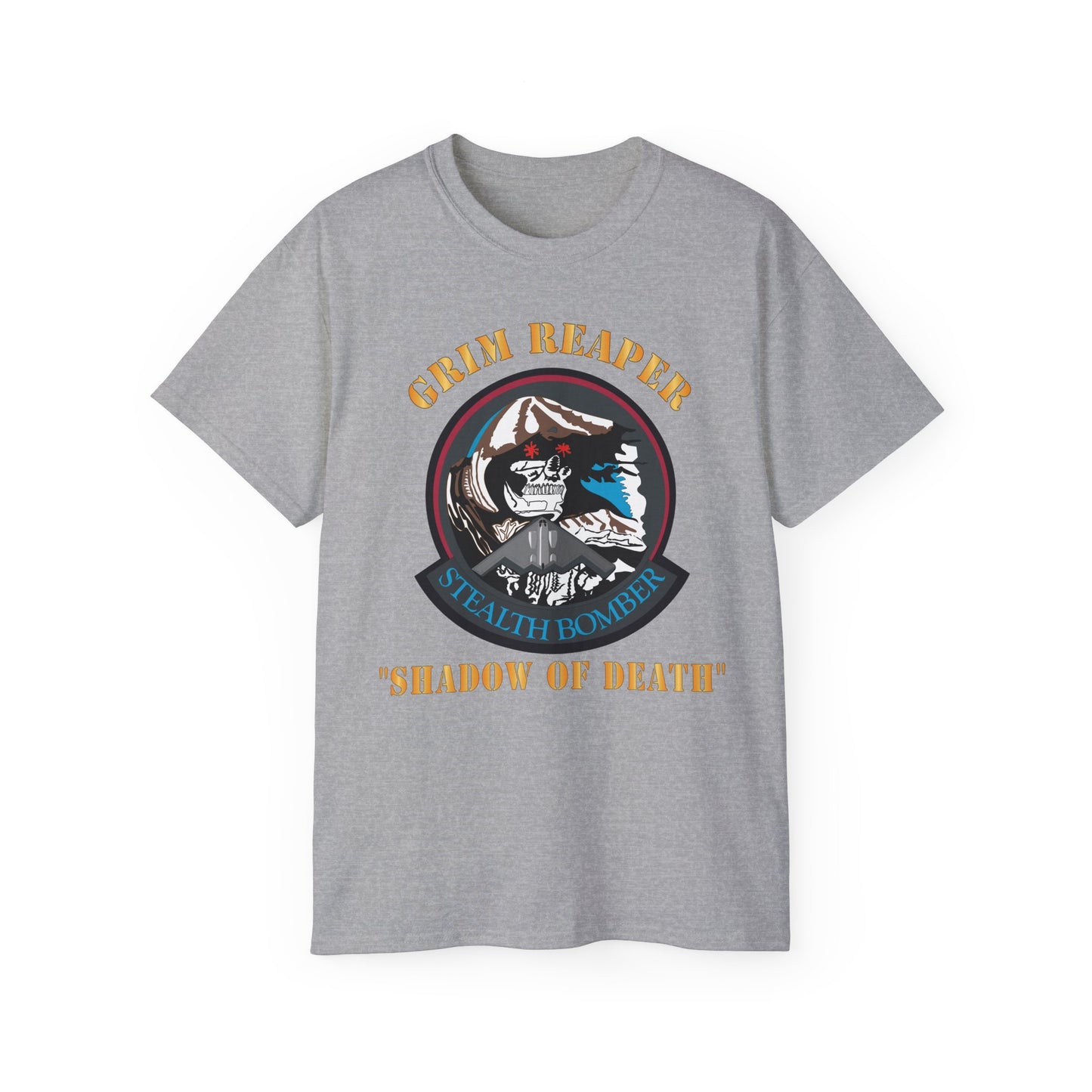 Unisex Ultra Cotton Tee - USAF - B2 - Grim Reaper - Stealth Bomber X 300