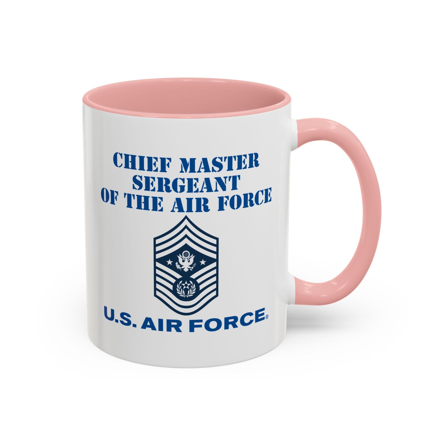 Accent Coffee Mug (11oz & 15oz) - USAF - Chief Master Sergeant of the Air Force (E9d) - US Air Force w Text X 300