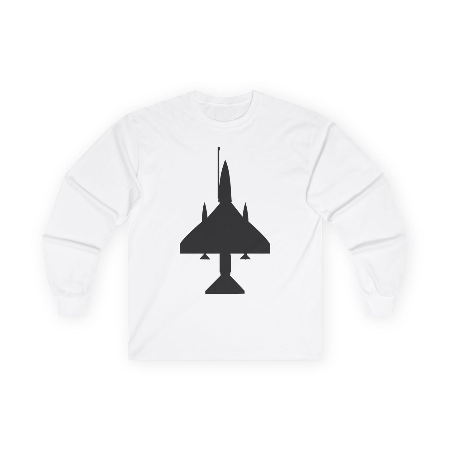 Unisex Ultra Cotton Long Sleeve Tee - Aircraft - A-4 SkyHawk - Top - Silhouette X 300