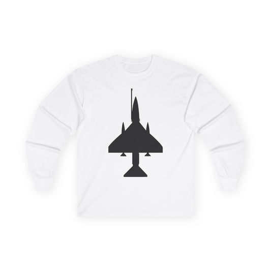 Unisex Ultra Cotton Long Sleeve Tee - Aircraft - A-4 SkyHawk - Top - Silhouette X 300