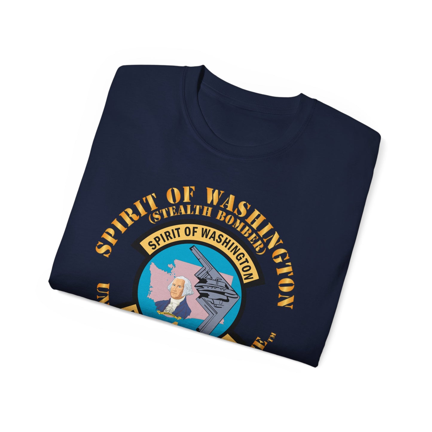 Unisex Ultra Cotton Tee - USAF - B2 - Spirit of Washington - Stealth Bomber X 300