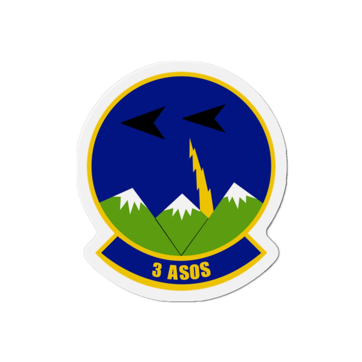 Die-Cut Magnet - USAF - 3rd Air Support Operations Squadron wo txt X 300