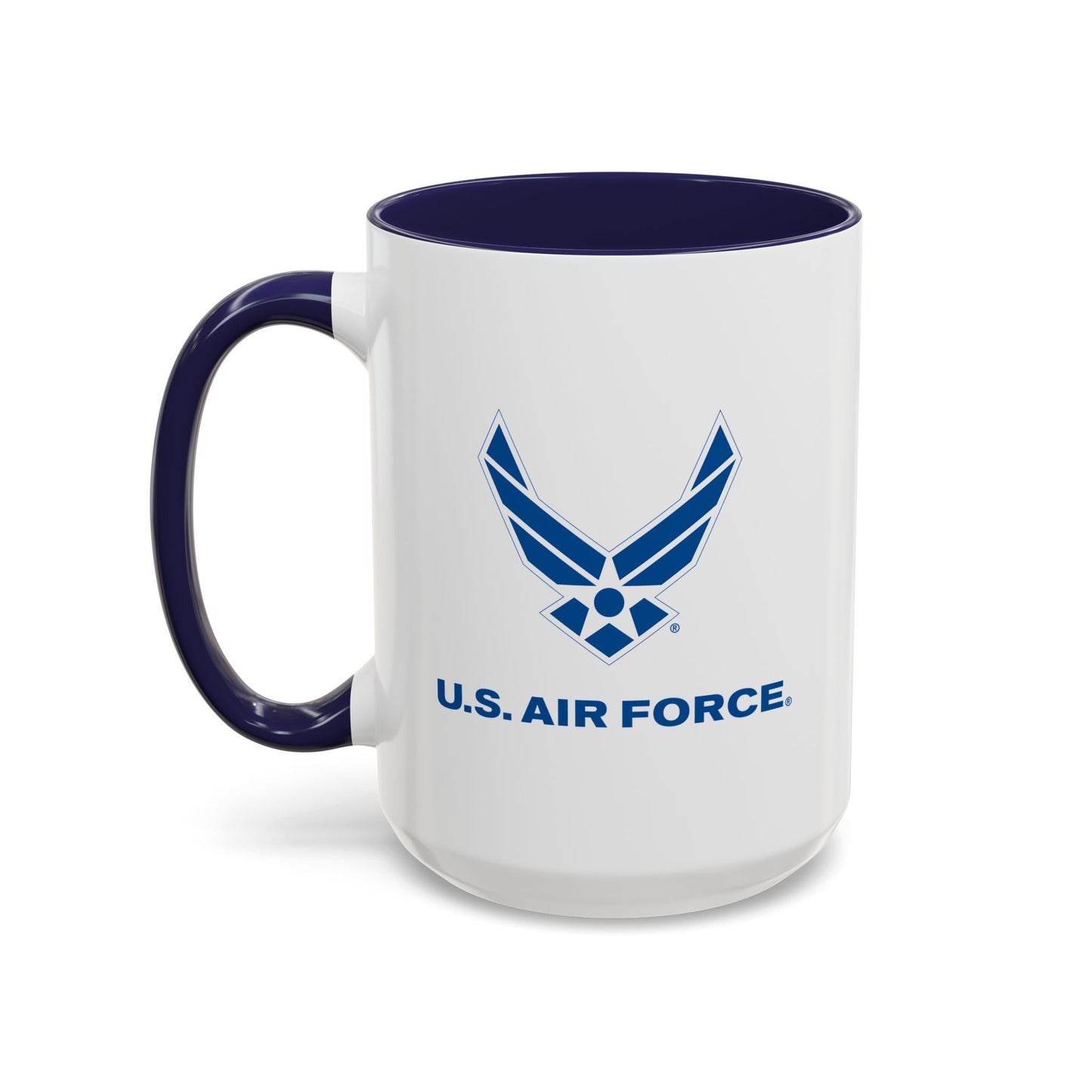 Accent Coffee Mug (11oz & 15oz) - USAF Logo, TM Txt - U S Air Force X 300