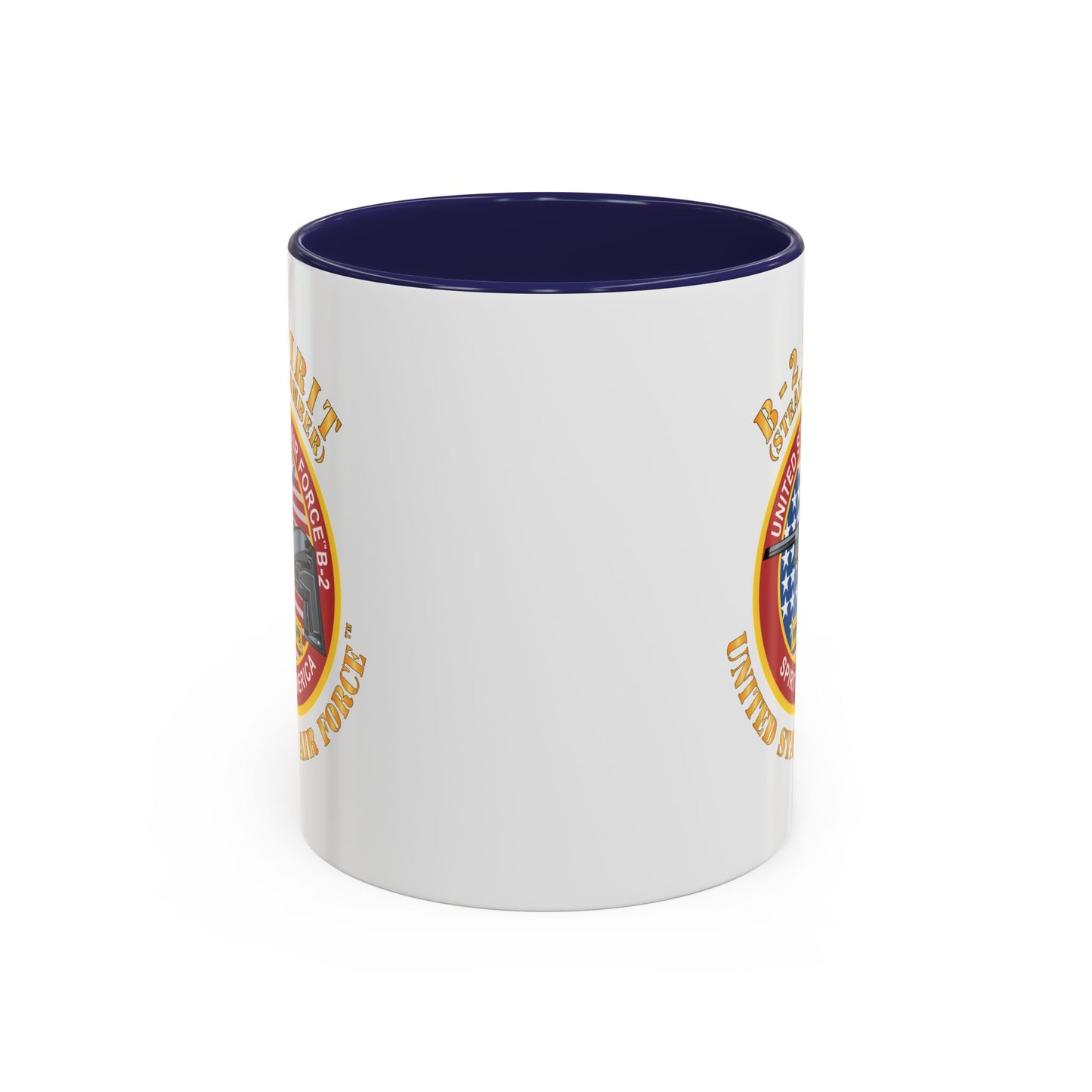 Accent Coffee Mug (11oz & 15oz) - USAF - B2 - Spirit - Stealth Bomber X 300