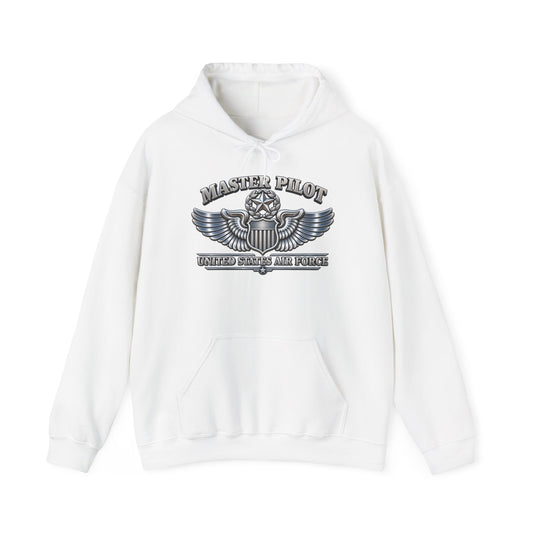 Unisex Heavy Blend Hooded Sweatshirt - USAF - Master Pilot Badge - United States Air Force - 3D - Enhanced