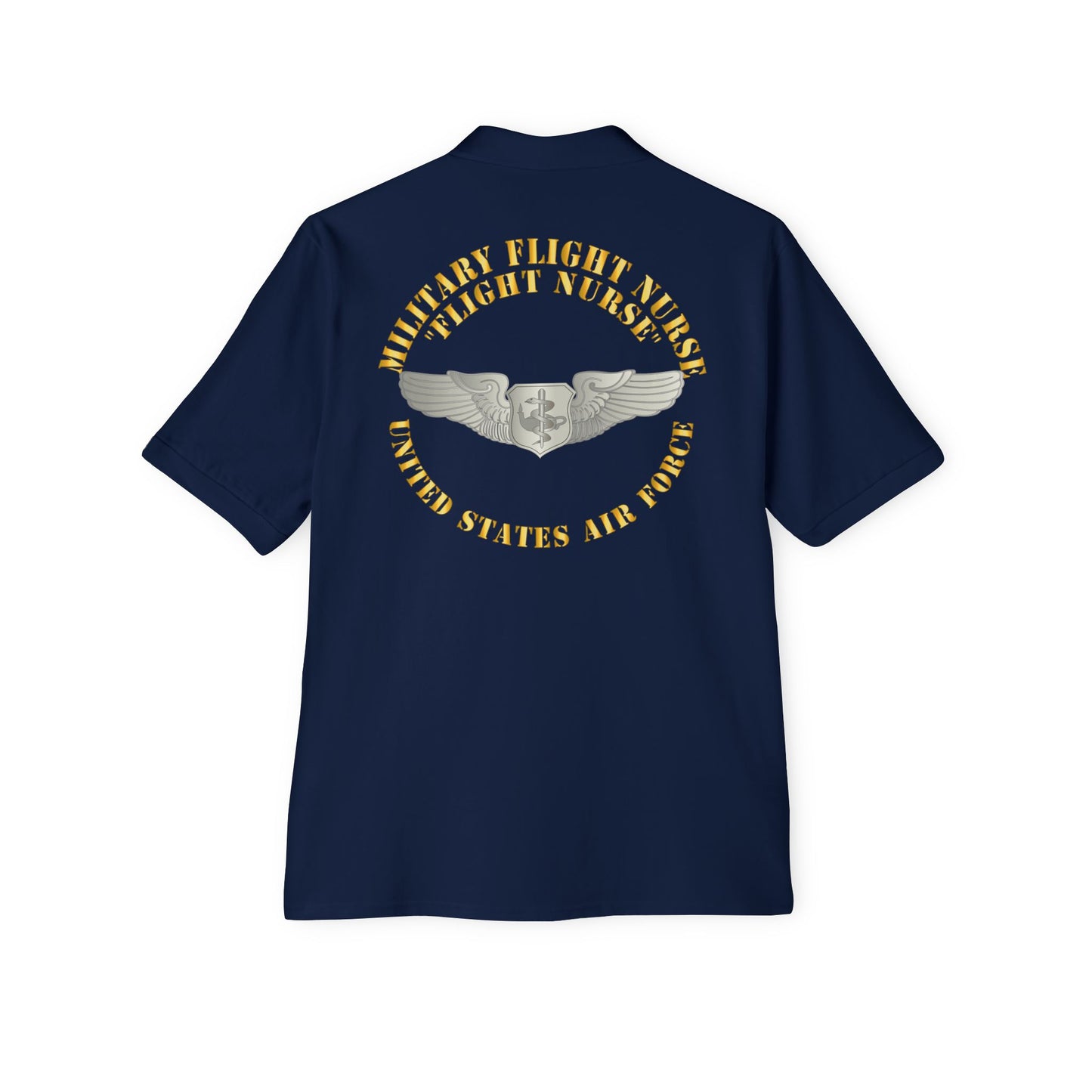 Men's Piqué Polo - USAF - Military Flight Nurse - Flight Nurse - Basic