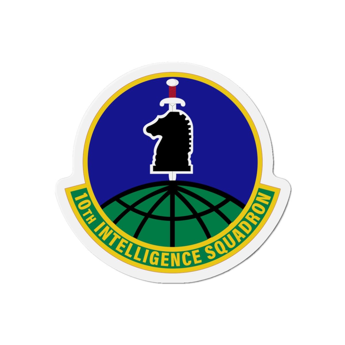 Die-Cut Magnet - USAF - 10th Intelligence Support Sq wo txt