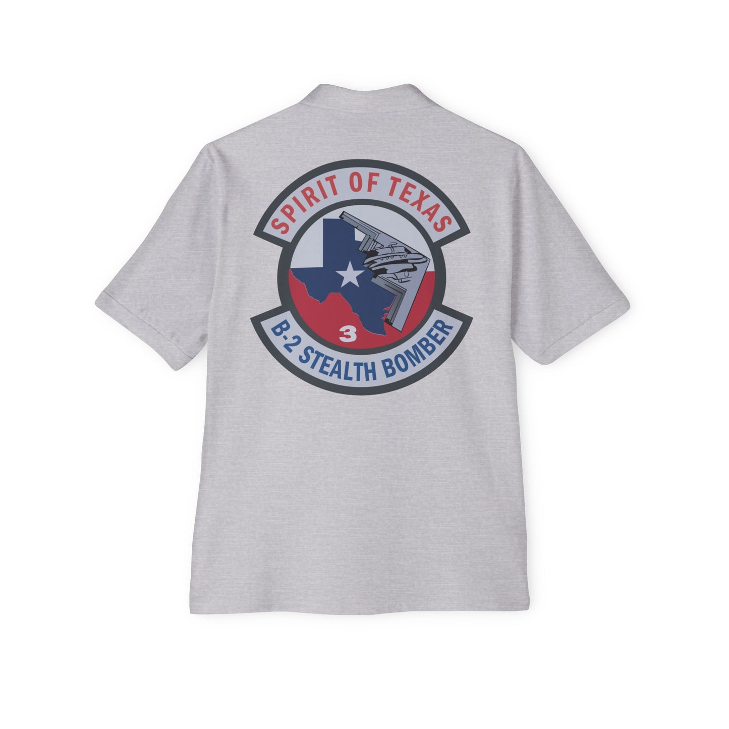 Men's Piqué Polo - USAF - B2 - Spirit of Texas - Stealth Bomber wo txt X 300