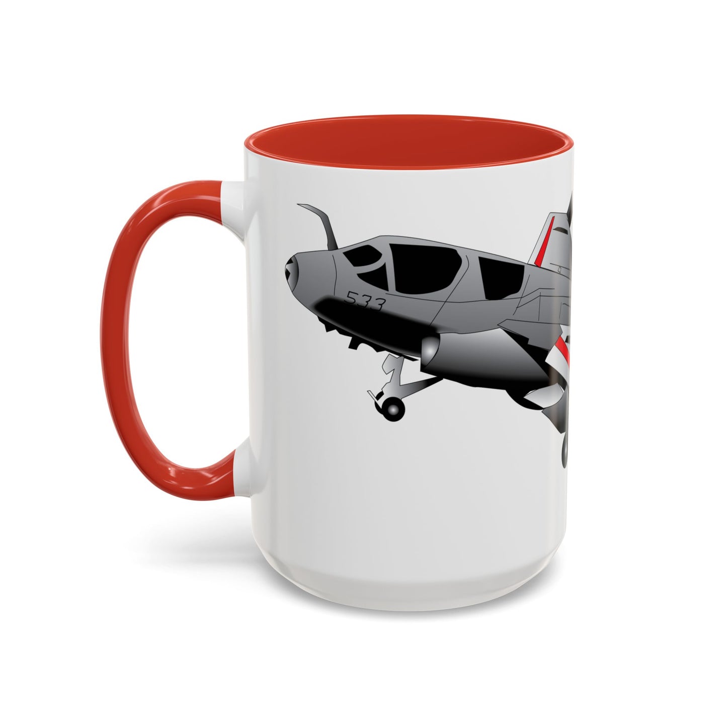 Accent Coffee Mug (11oz & 15oz) - Aircraft - Navy - A-6A Intruder X 300