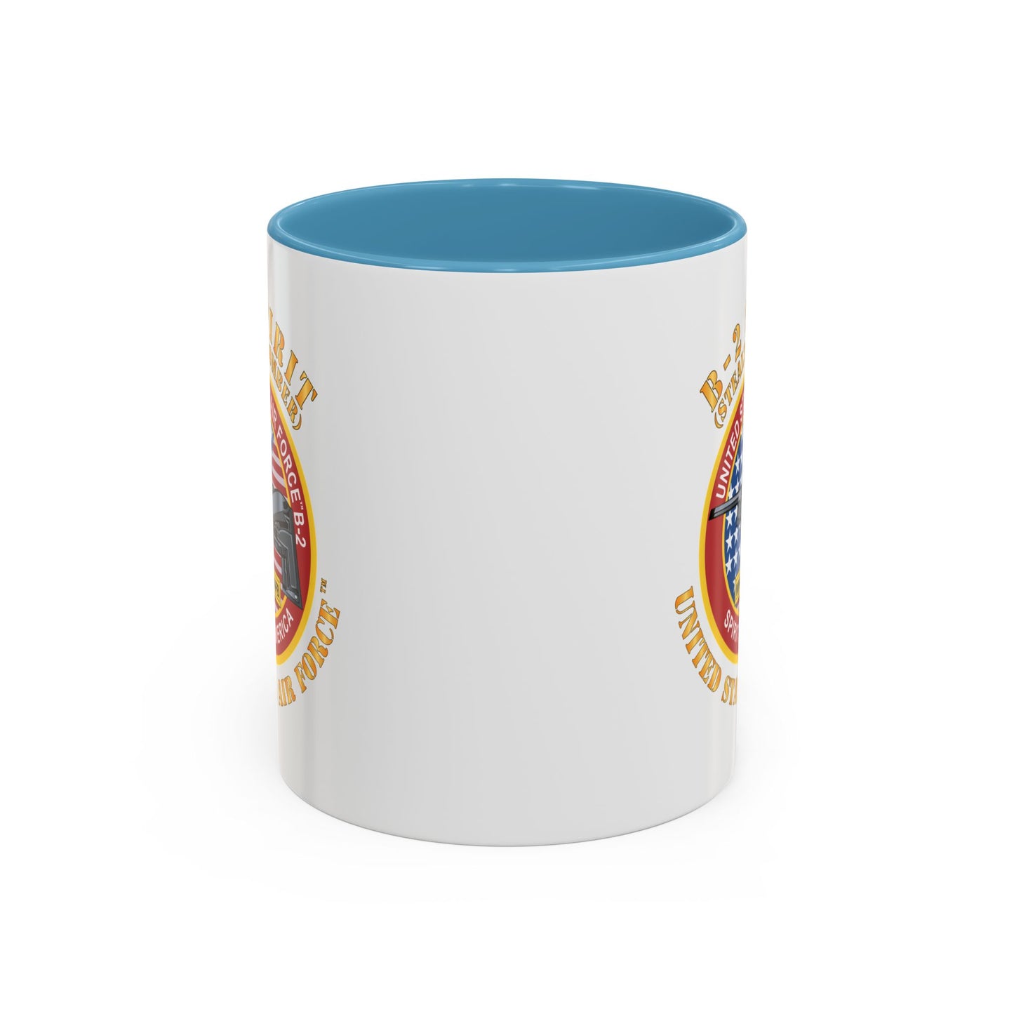 Accent Coffee Mug (11oz & 15oz) - USAF - B2 - Spirit - Stealth Bomber X 300