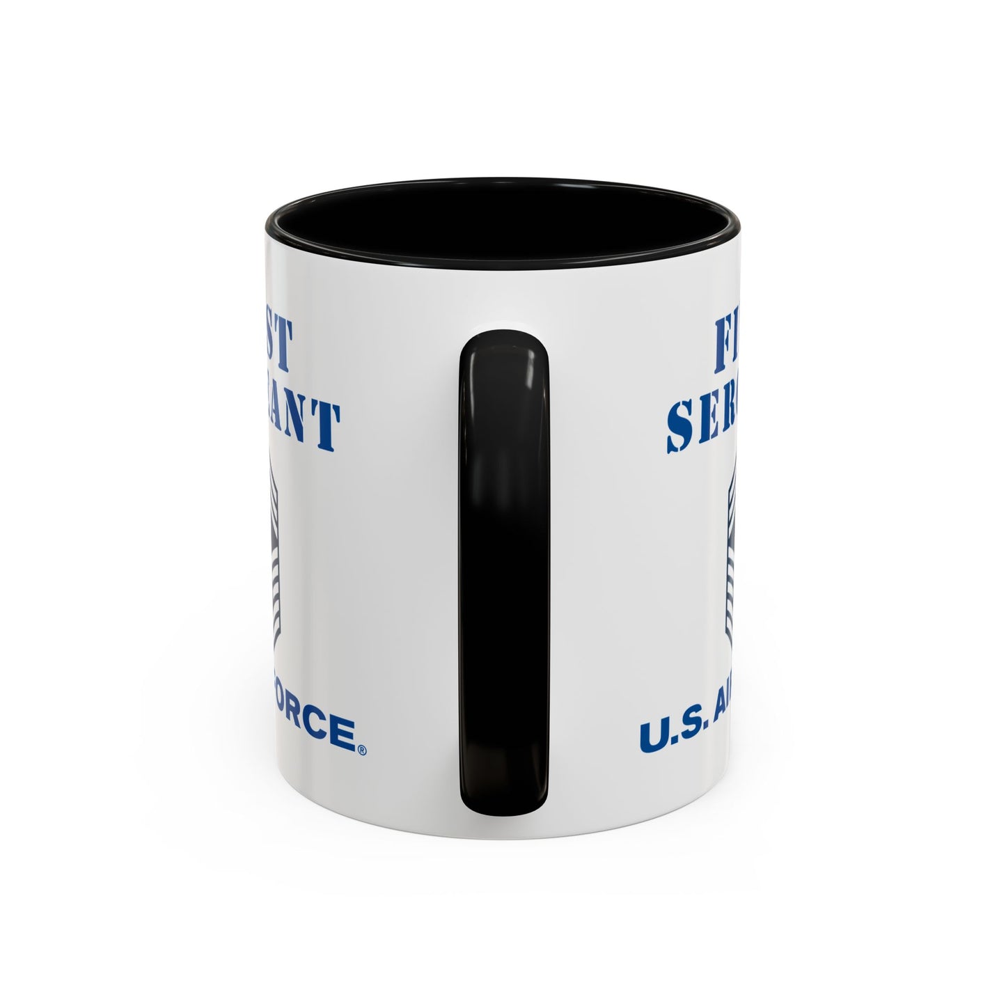 Accent Coffee Mug (11oz & 15oz) - USAF - First Sergeant (E9b) - 2020 - US Air Force w Text X 300