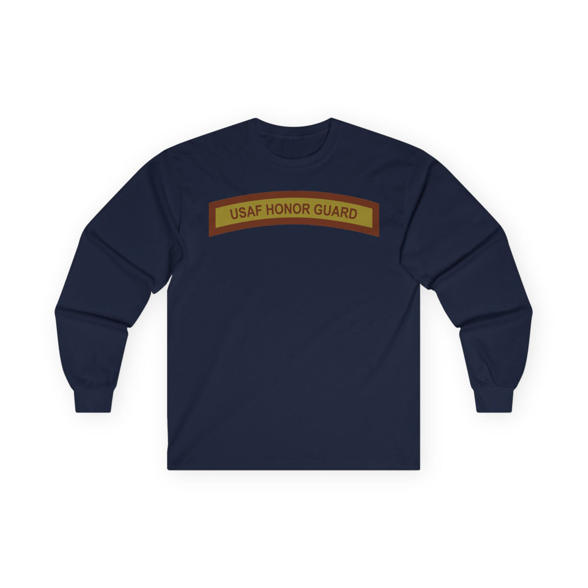 Unisex Ultra Cotton Long Sleeve Tee - USAF - Honor Guard Tab