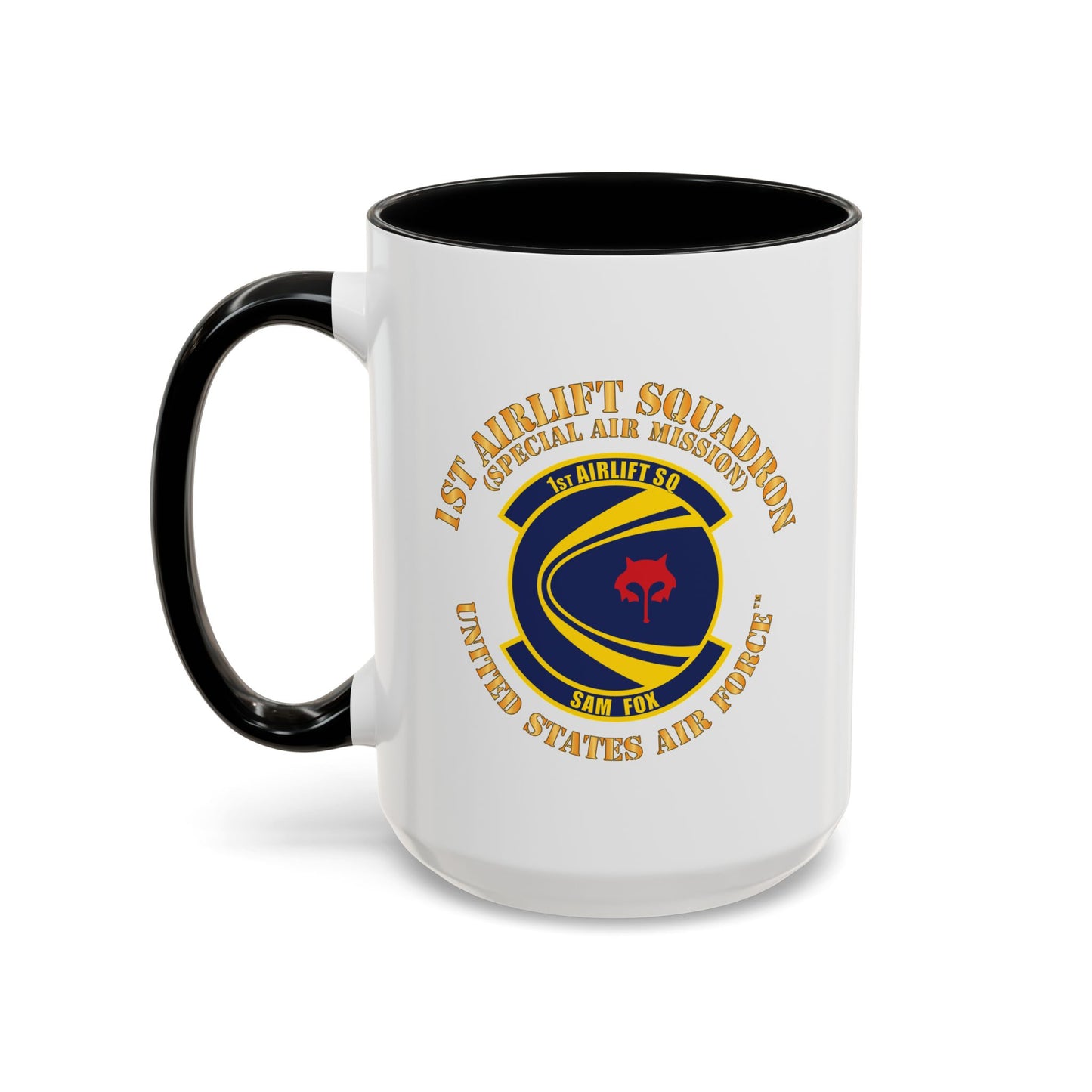 Accent Coffee Mug (11oz & 15oz) - USAF - 1st Airlift Squadron X 300