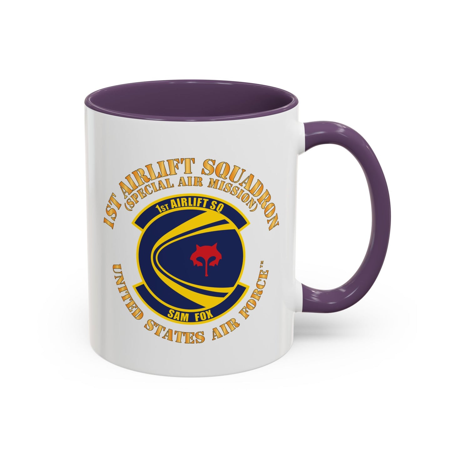 Accent Coffee Mug (11oz & 15oz) - USAF - 1st Airlift Squadron X 300