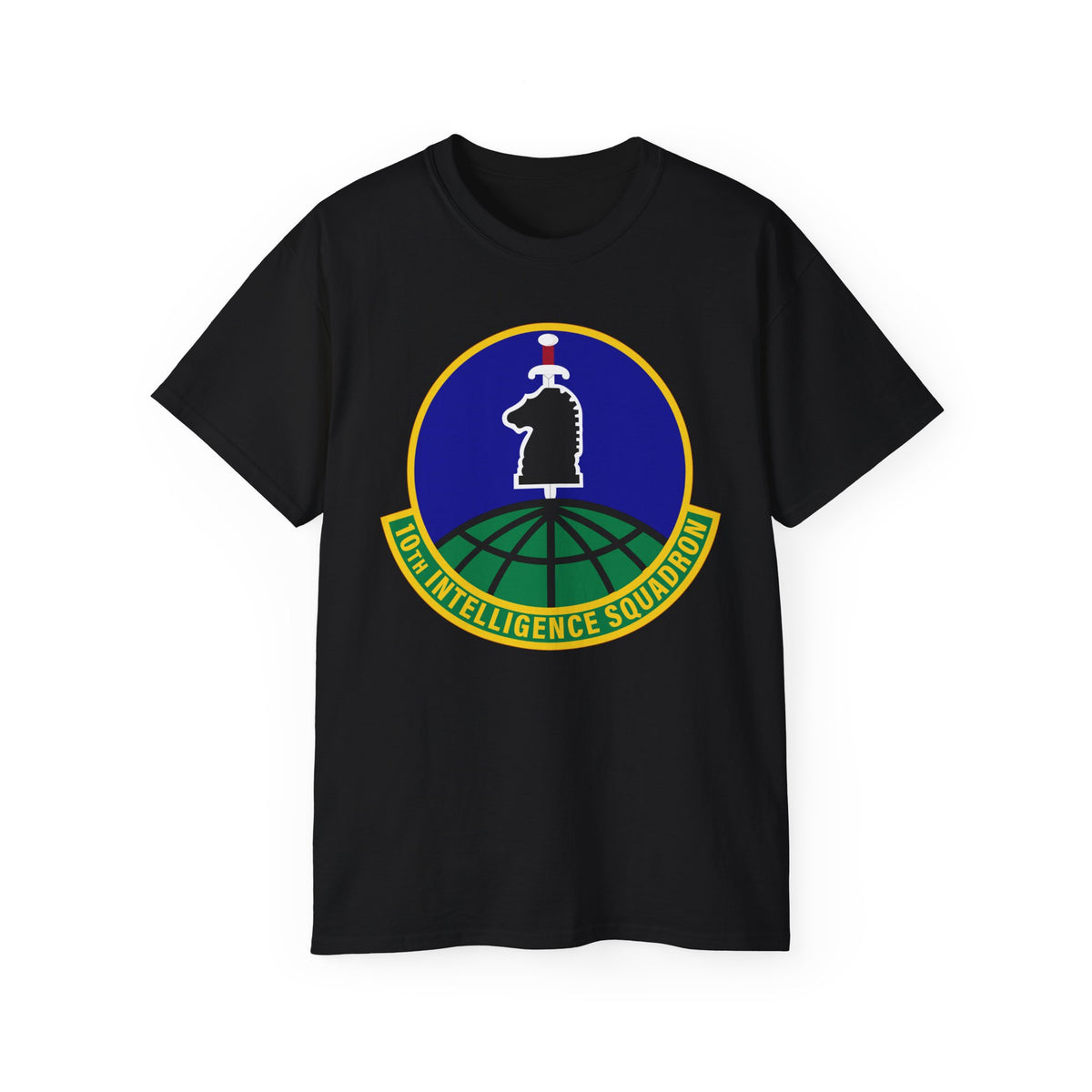 Unisex Ultra Cotton Tee - USAF - 10th Intelligence Support Sq wo txt