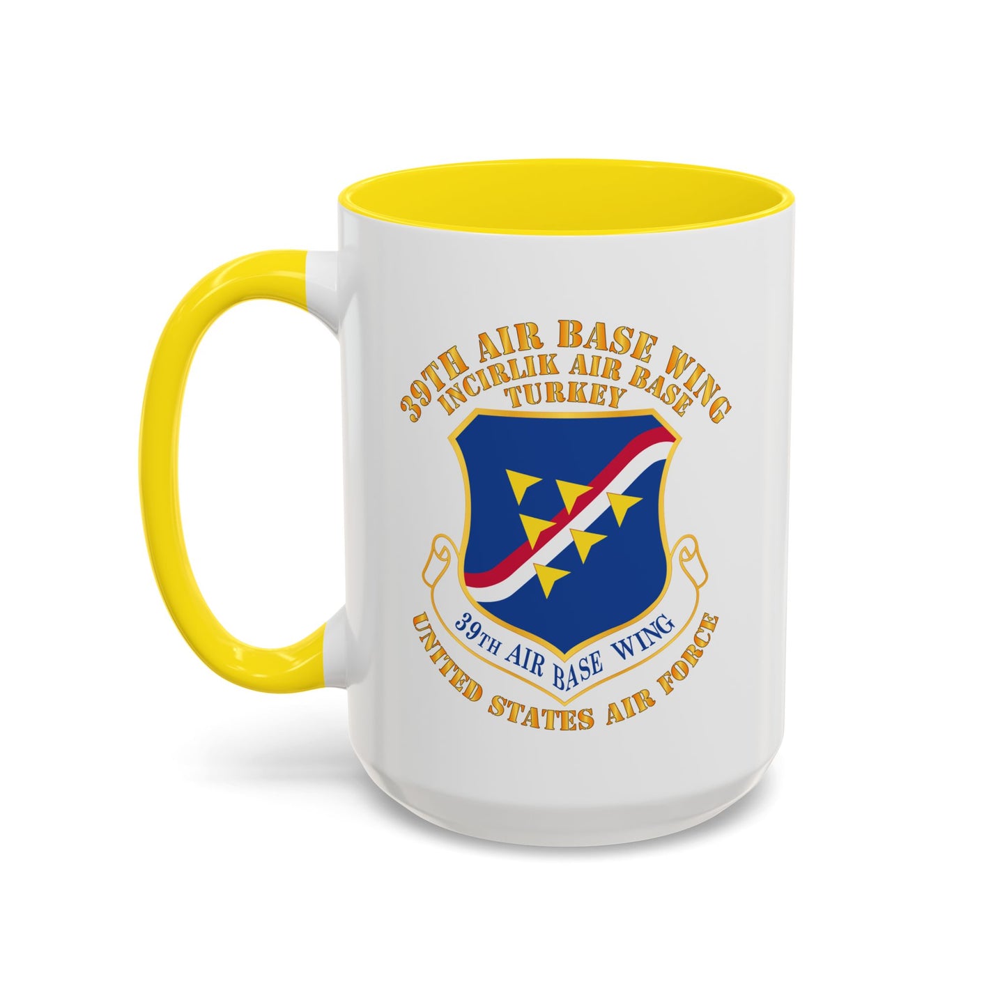 Accent Coffee Mug (11oz & 15oz) - USAF - 39th Airbase Wing - 3rd AF - Incirlik Air Base - Turkey