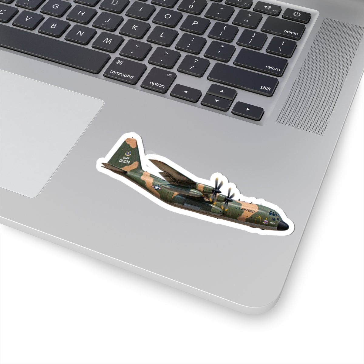 Kiss-Cut Stickers - C-130  Aircraft - Camo - Right Side