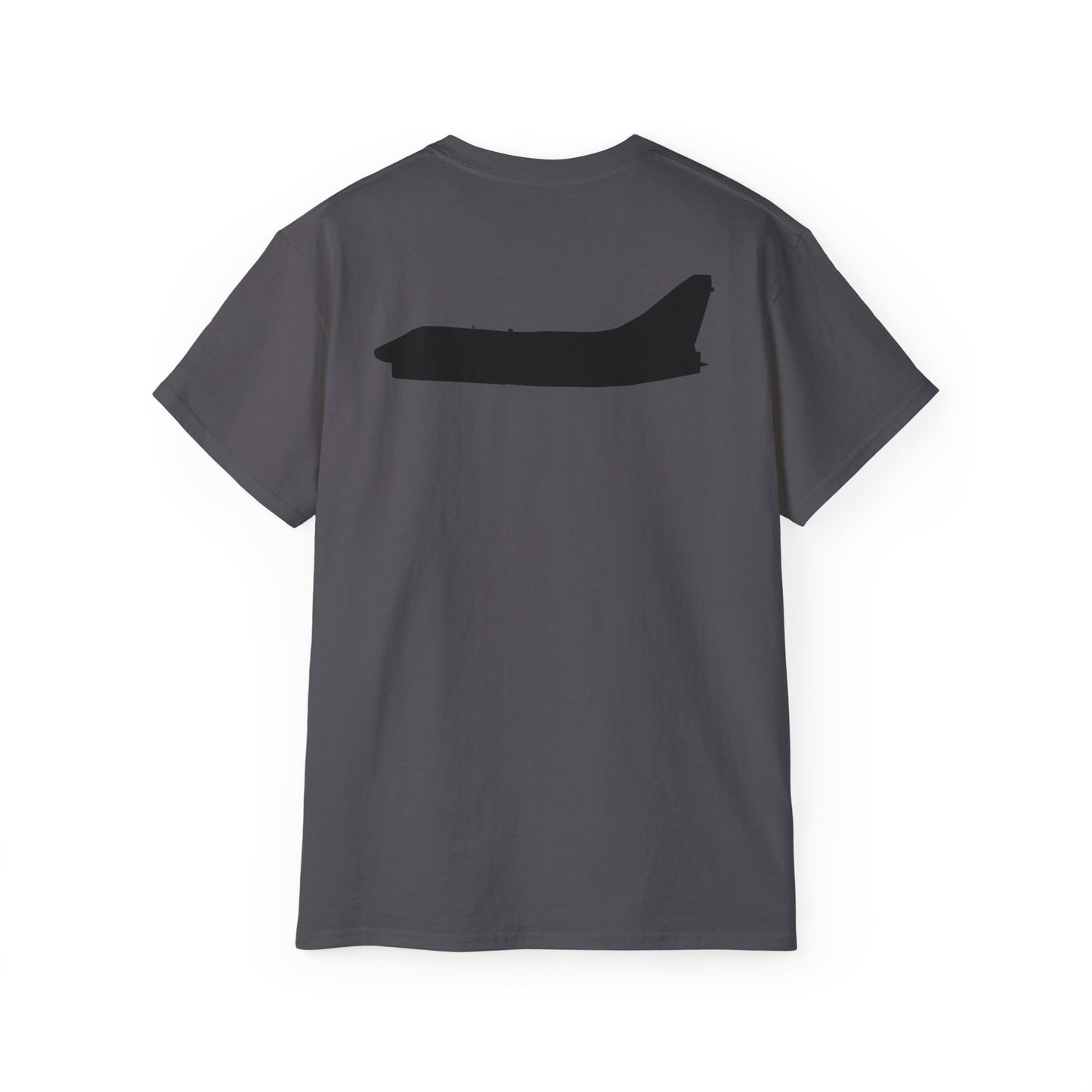 Unisex Ultra Cotton Tee - Aircraft - Navy - A-7B Corsair II - Side - Silhouette X 300
