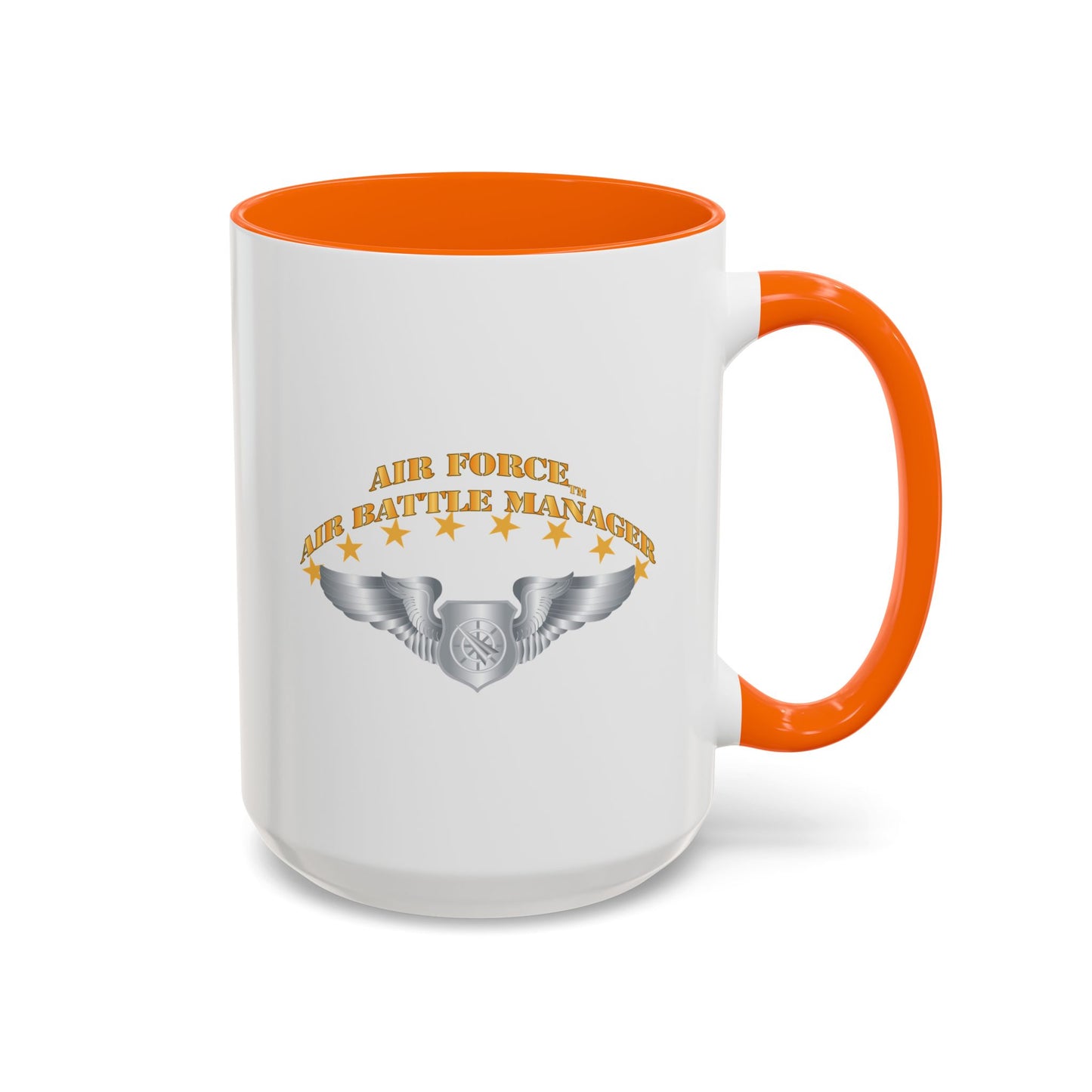 Accent Coffee Mug (11oz & 15oz) - USAF - Air Battle Manager - Basic Wings X 300