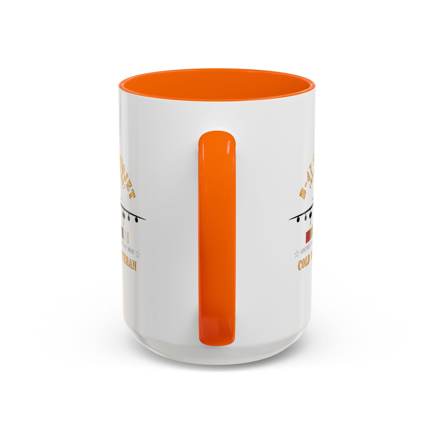 Accent Coffee Mug (11oz & 15oz) - USAF - B-47 Stratojet - Ready to Go - Silhouette - Cold War Veteran X 300