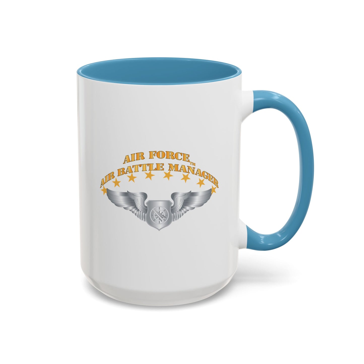 Accent Coffee Mug (11oz & 15oz) - USAF - Air Battle Manager - Basic Wings X 300