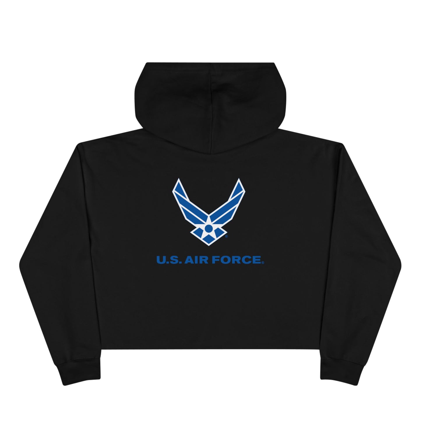 Air Force - Airman - Graphic Crop Hoodie, Casual Military Hoodie, Gifts for Airmen, Trendy Sportswear, Comfortable Everyday Wear