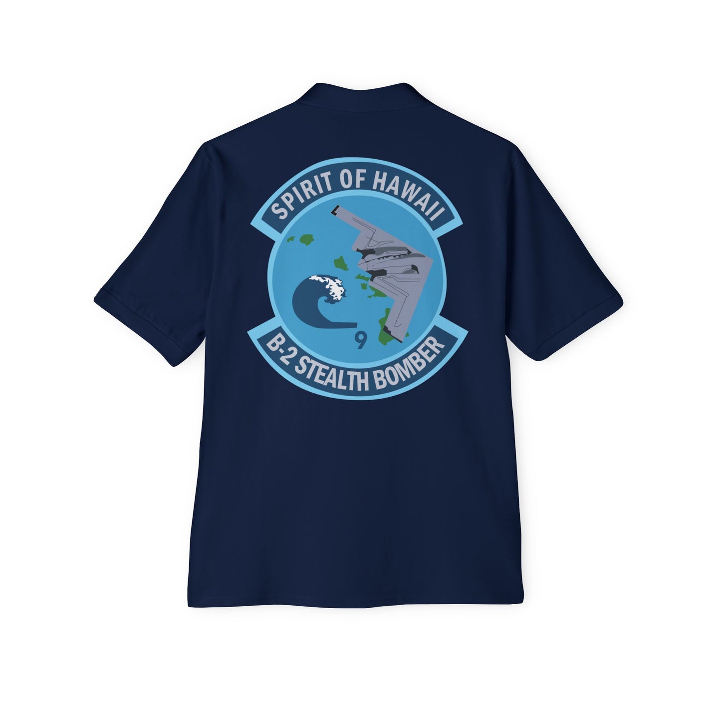 Men's Piqué Polo - USAF - B2 - Spirit of Hawaii - Stealth Bomber wo txt X 300