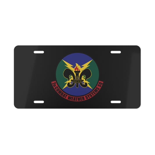 License Plate - USAF - 2d Combat Weather Systems Squadron wo txt