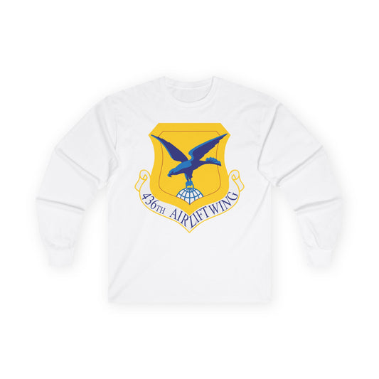 Unisex Ultra Cotton Long Sleeve Tee - USAF - 436th Airlift Wing wo Txt X 300