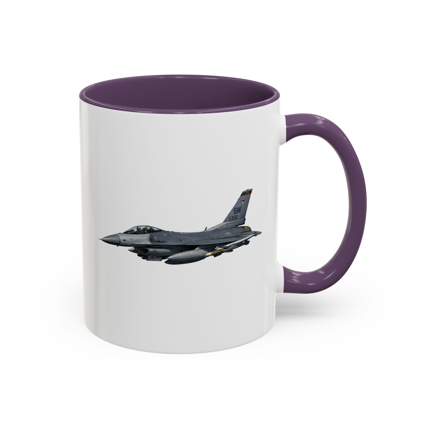 Accent Coffee Mug (11oz & 15oz) - USAF - F-16 Fighting Falcon wo txt X 300