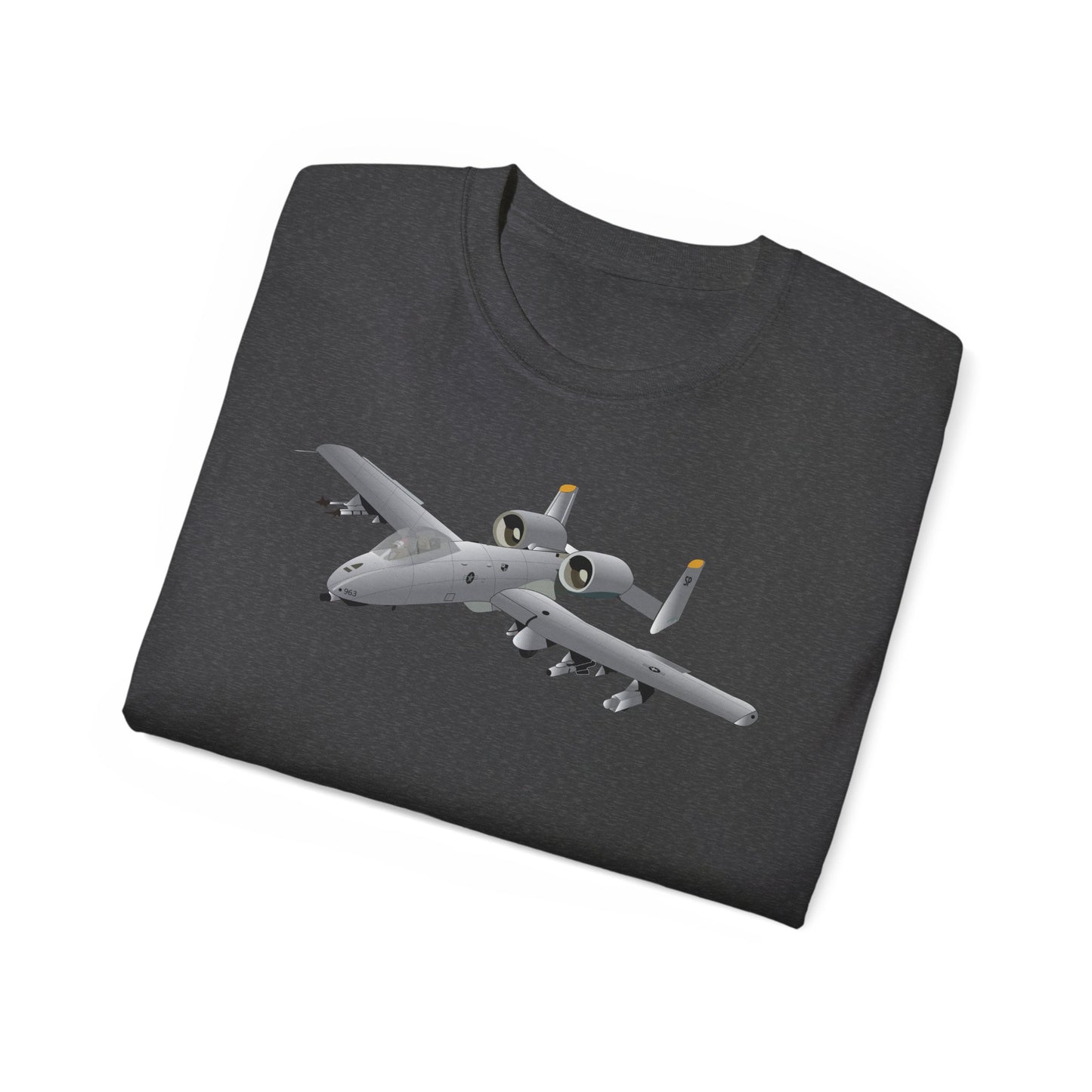 Unisex Ultra Cotton Tee - Aircraft - A10 - Front - Top - Oblique X 300