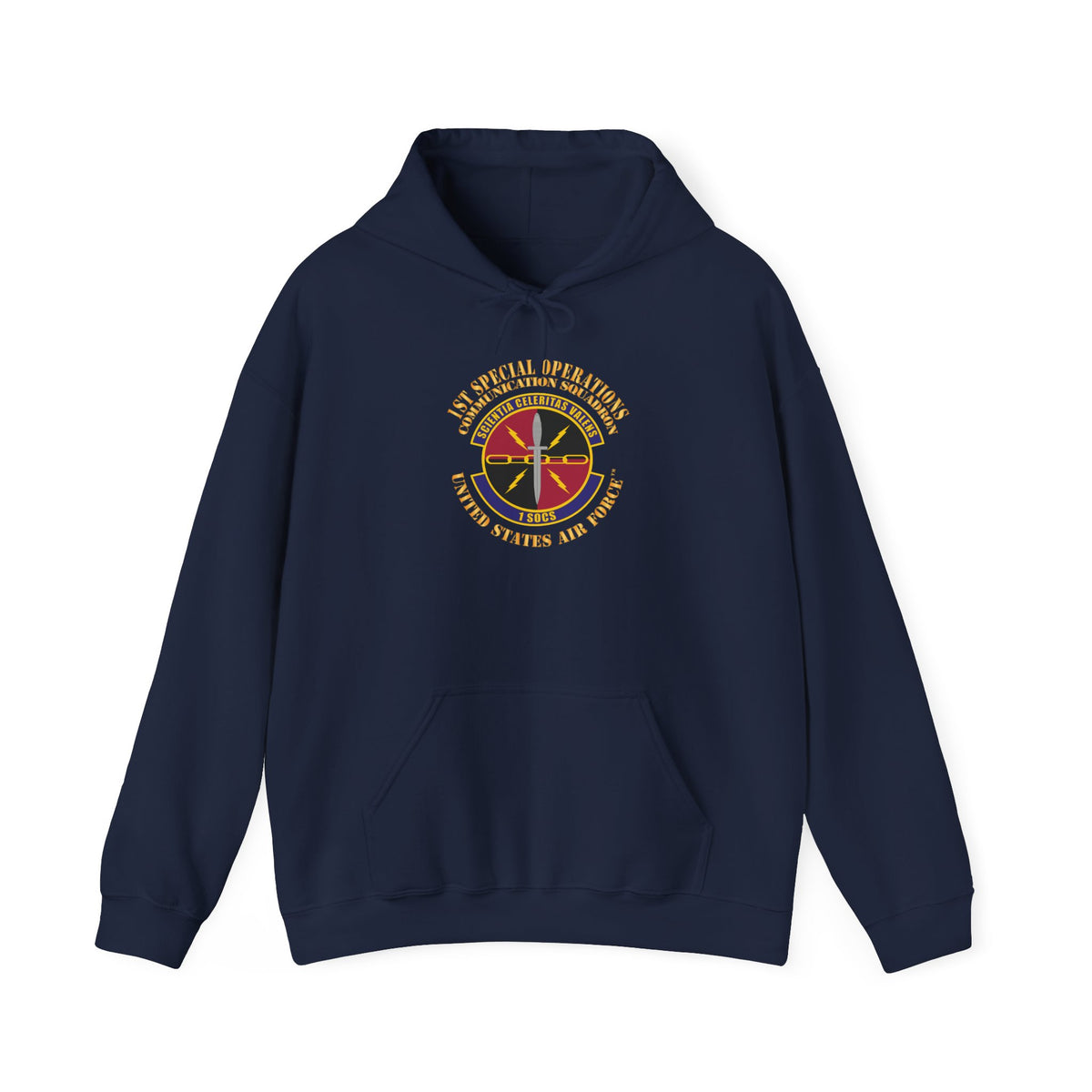 Unisex Heavy Blend Hooded Sweatshirt - USAF - 1st Special Operations Communication Squadron X 300