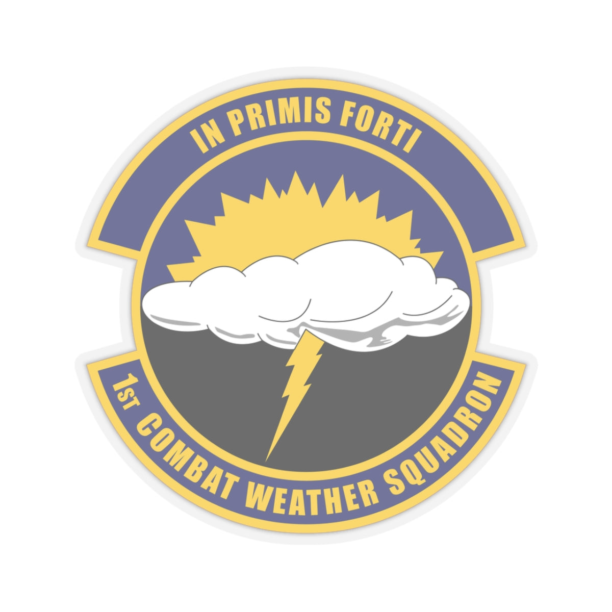 Kiss-Cut Stickers - USAF - 1st Combat Weather Squadron (PACAF) wo txt