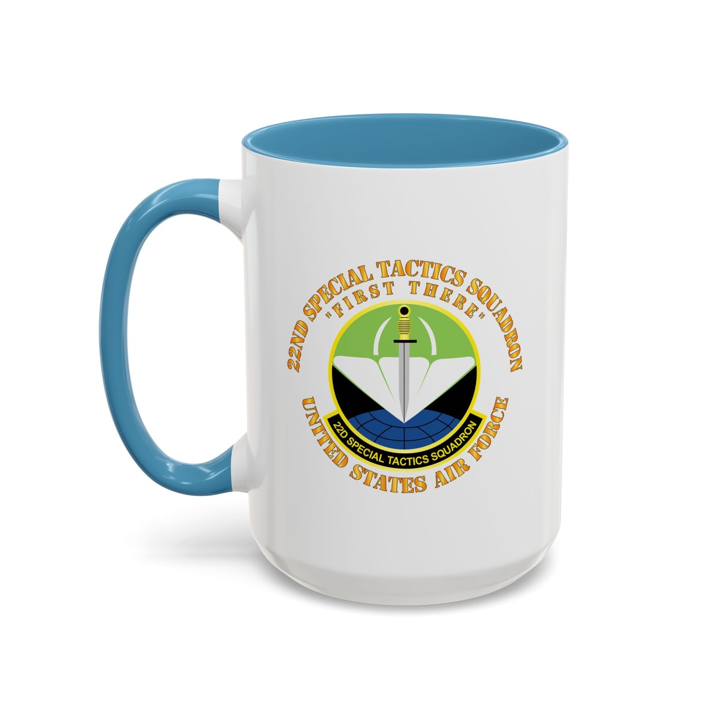 Accent Coffee Mug (11oz & 15oz) - USAF - 22nd Special Tactics Squadron - First There X 300